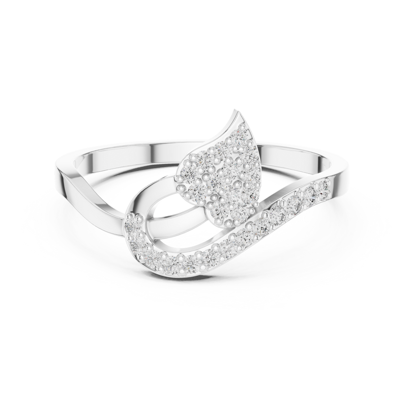 Ladies Ring DR-4952@7 - White Gold - Image