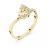 Ladies Ring DR-4952@7 - Yellow Gold - Image