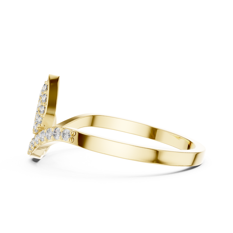 Ladies Ring DR-4952@7 - Yellow Gold - Image