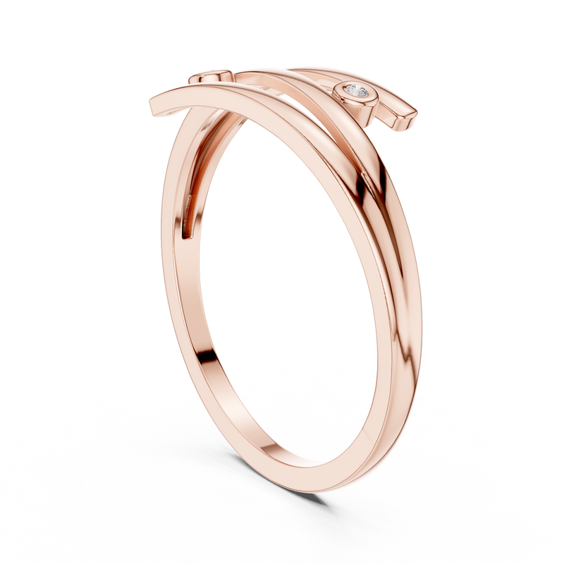 Ladies Ring DR-5586@7 - Rose Gold - Image