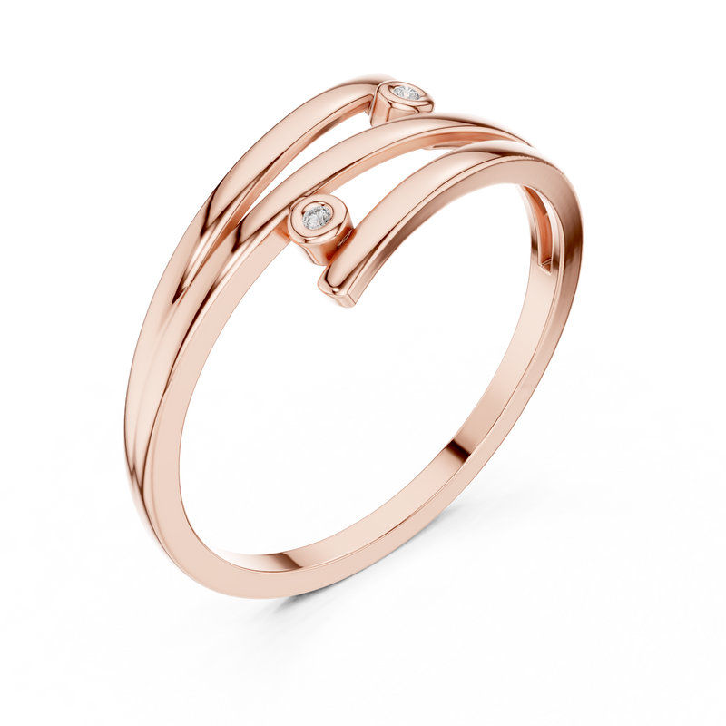 Ladies Ring DR-5586@7 - Rose Gold - Image