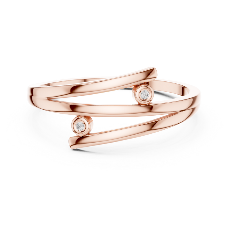 Ladies Ring DR-5586@7 - Rose Gold - Image