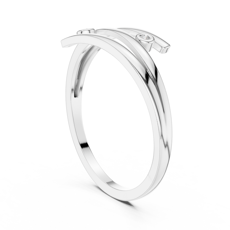 Ladies Ring DR-5586@7 - White Gold - Image