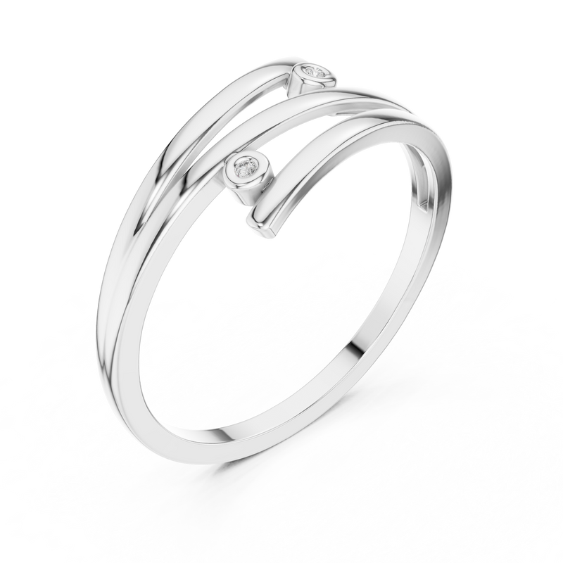 Ladies Ring DR-5586@7 - White Gold - Image