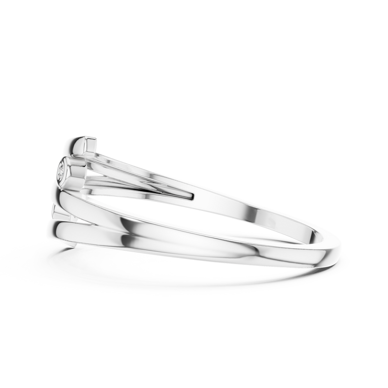 Ladies Ring DR-5586@7 - White Gold - Image