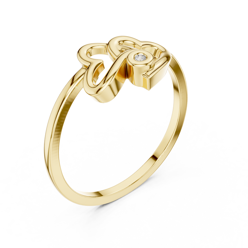 Ladies Ring DR-5588@7 - Yellow Gold - Image