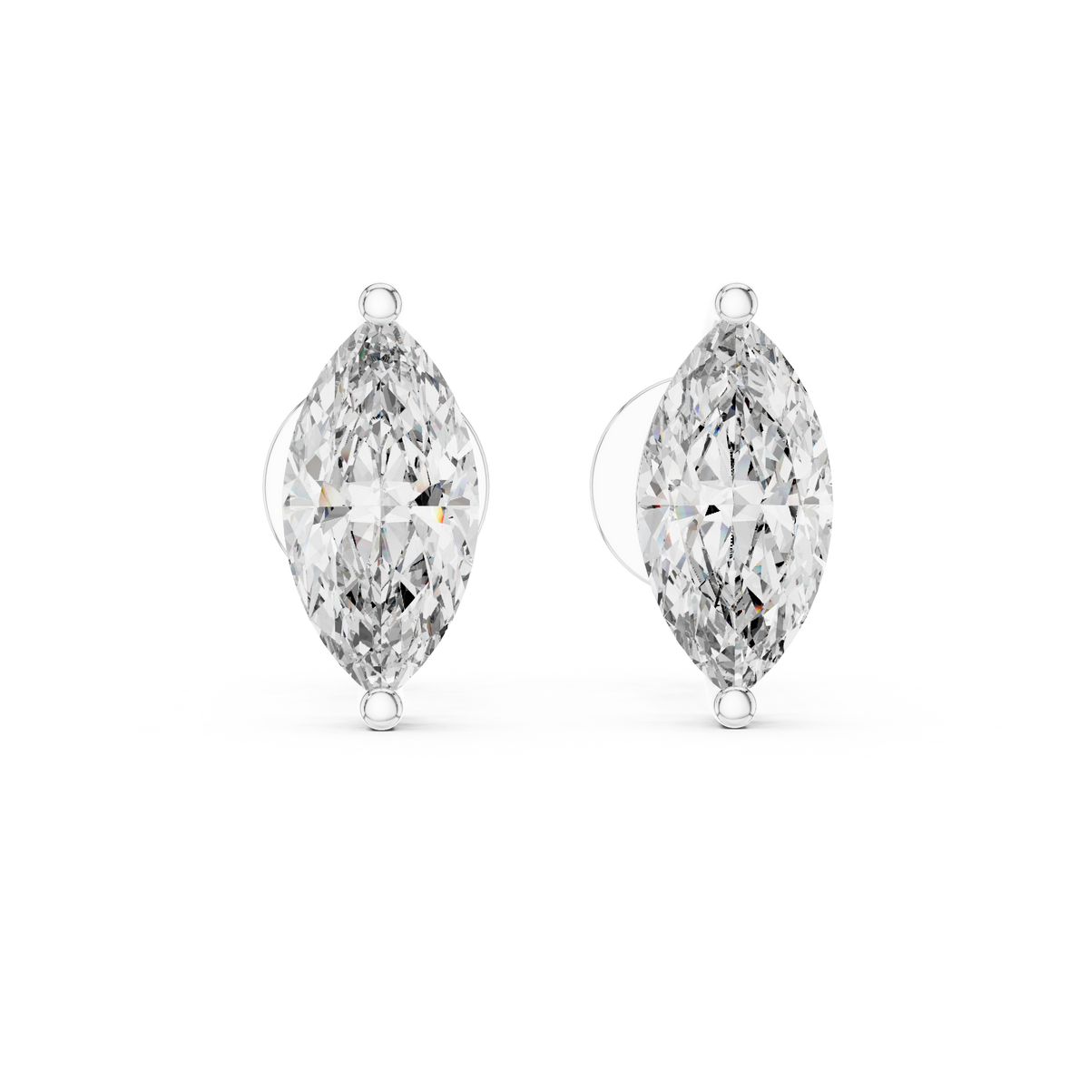 Earring ER-0004@7 (2) - White Gold - Image