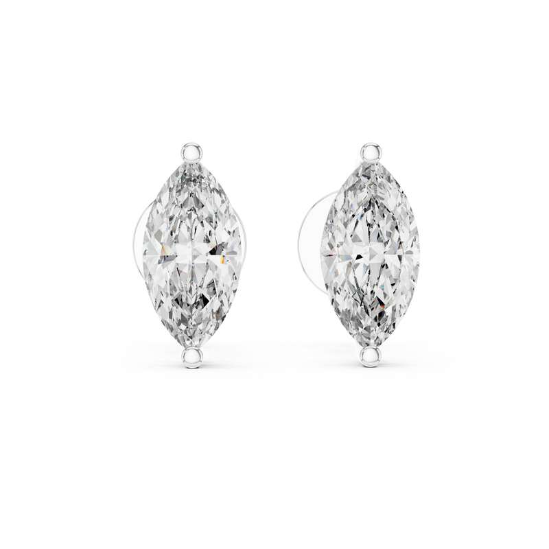 Earring ER-0004@7 (2) - White Gold - Image