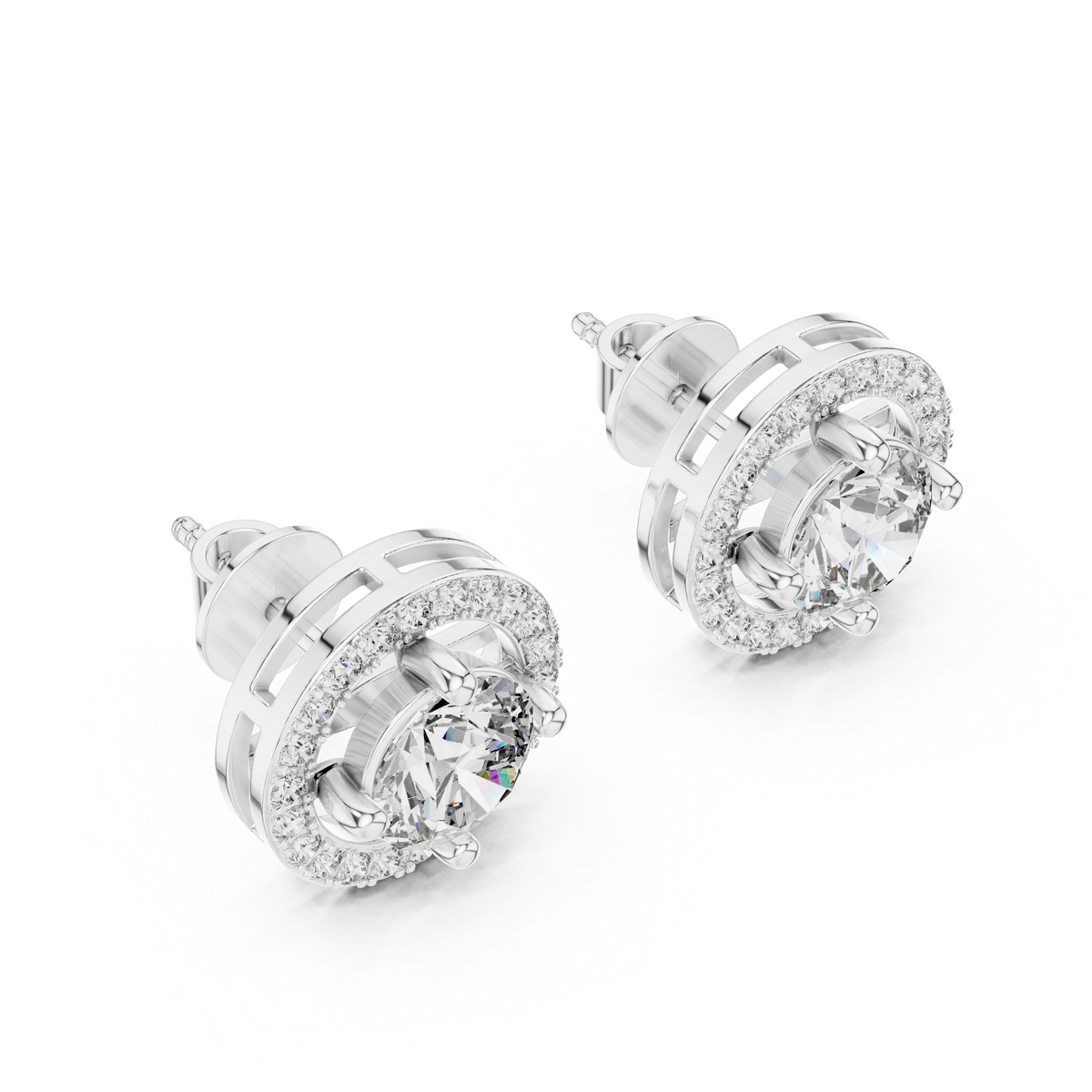 Earring ER-0008@7 - White Gold - Image