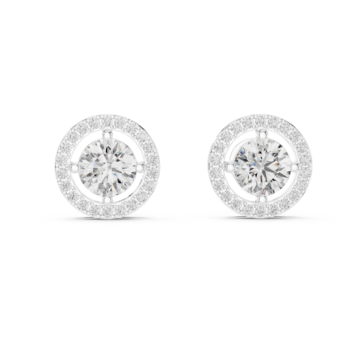 Earring ER-0008@7 - White Gold - Image