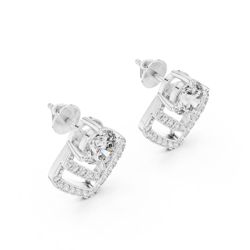 Earring ER-0009@7 - White Gold - Image