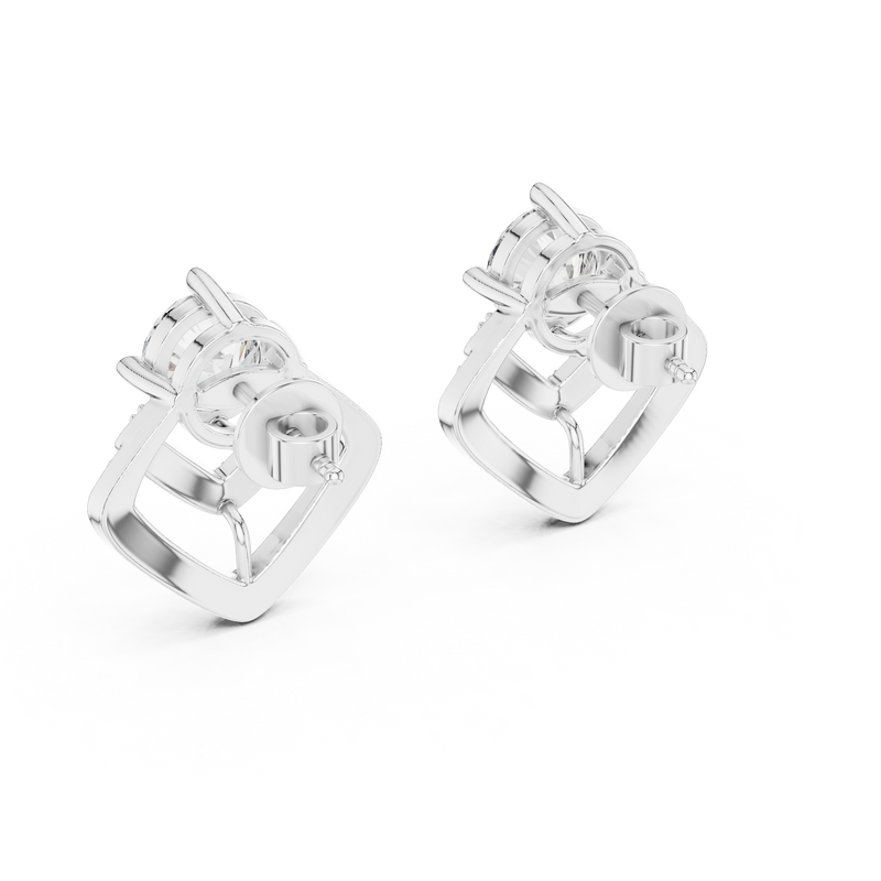 Earring ER-0009@7 - White Gold - Image