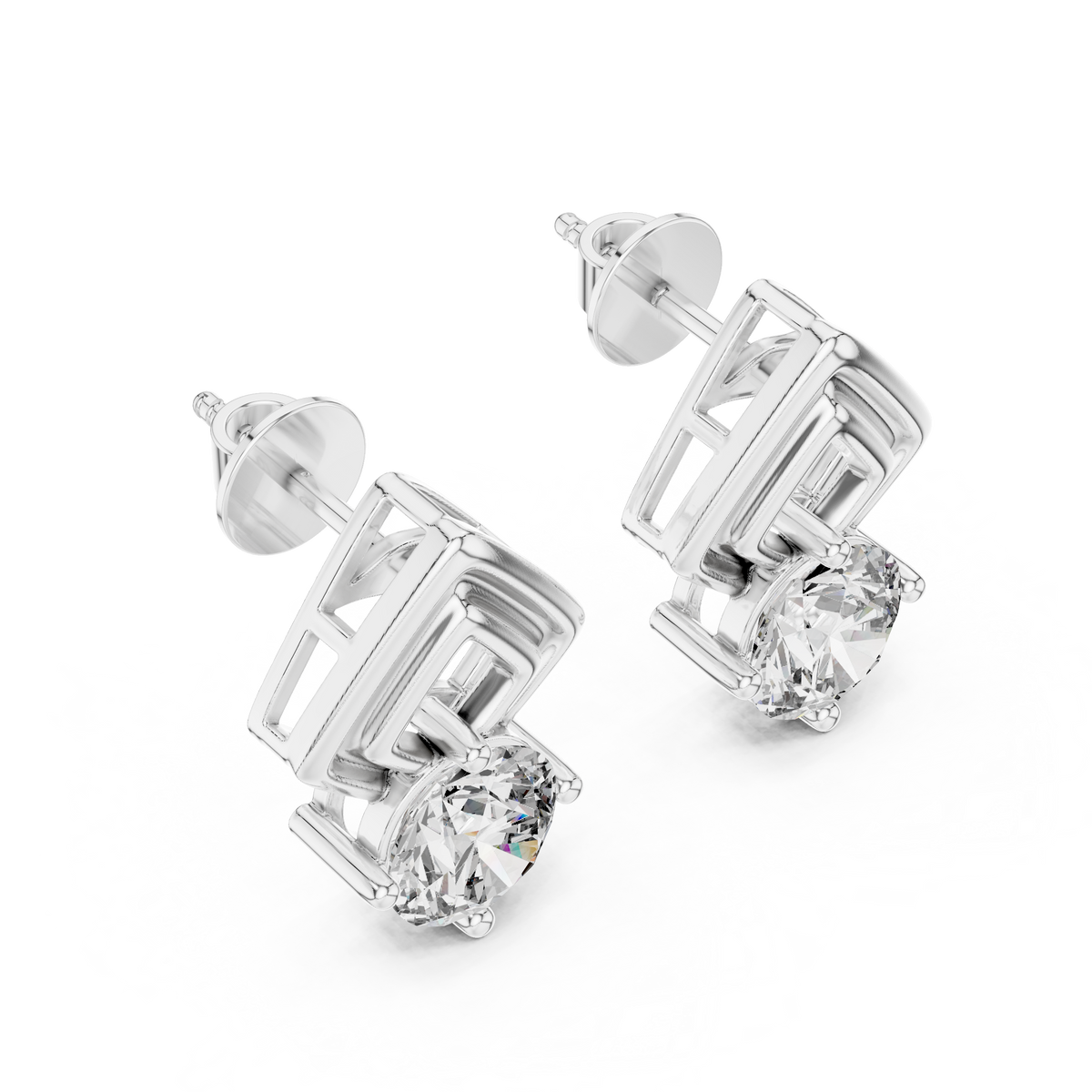 Earring ER-0011@7 - White Gold - Image