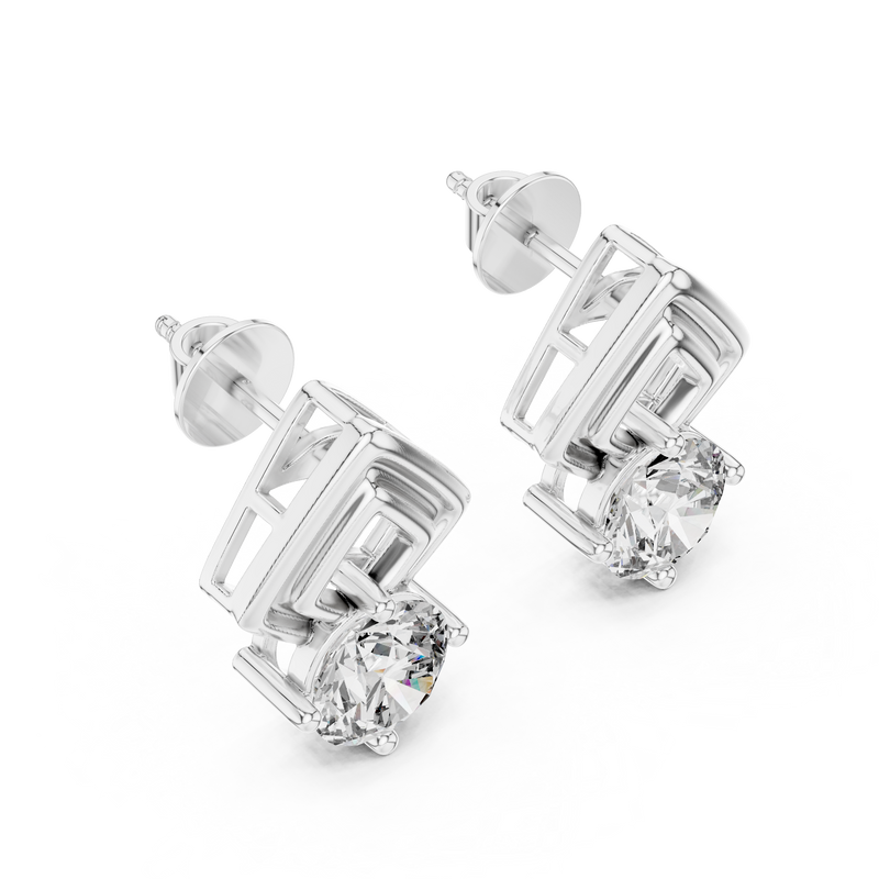 Earring ER-0011@7 - White Gold - Image