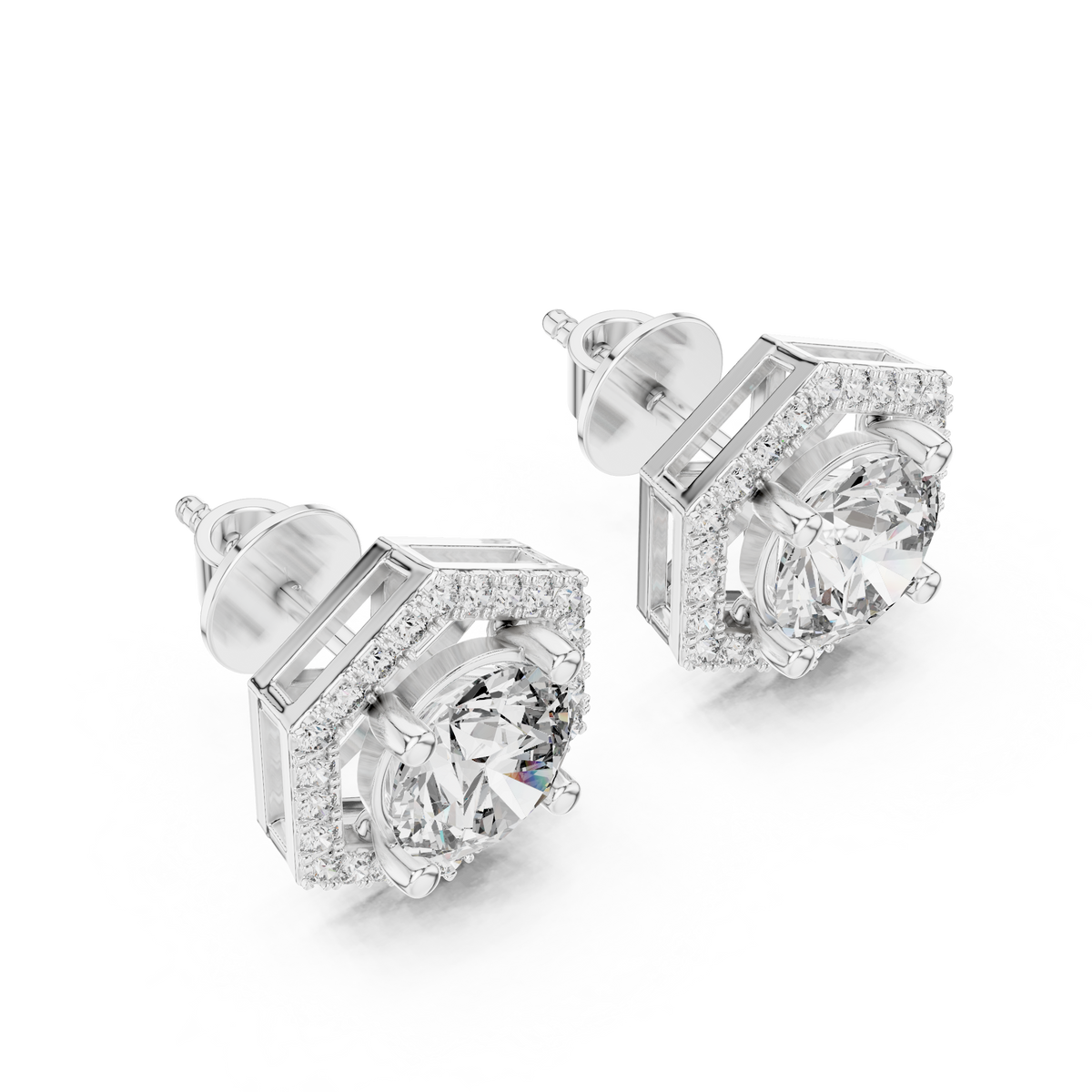 Earring ER-0013 - White Gold - Image