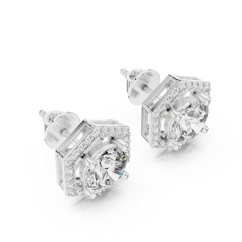 Earring ER-0013 - White Gold - Image