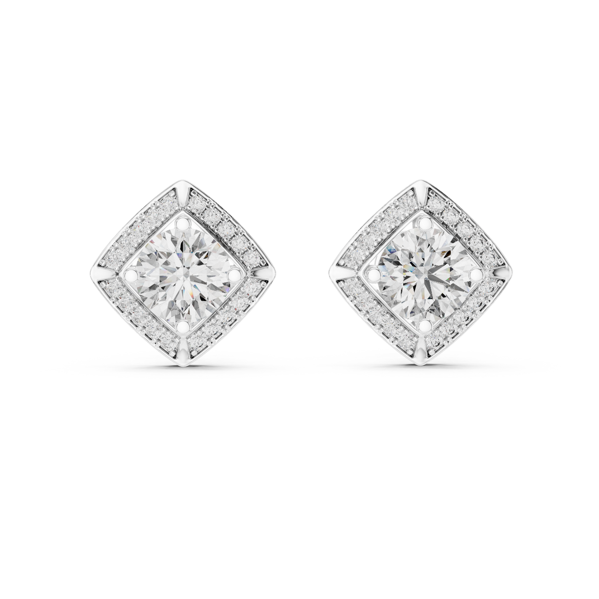 Earring ER-0014@7 - White Gold - Image