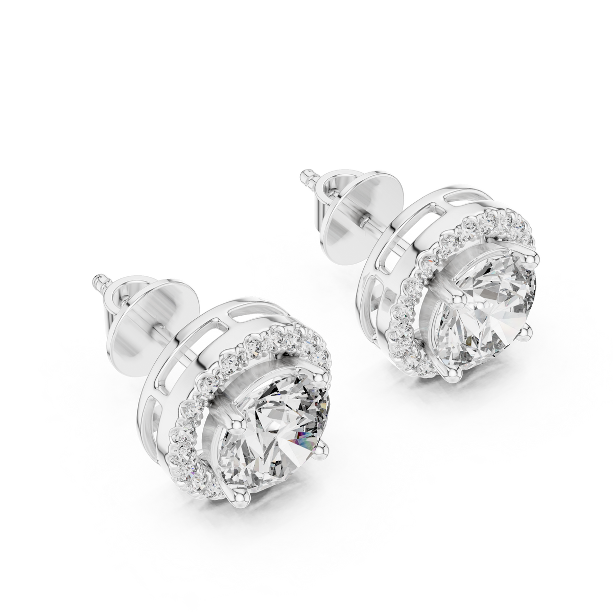 Earring ER-0015@7 - White Gold - Image