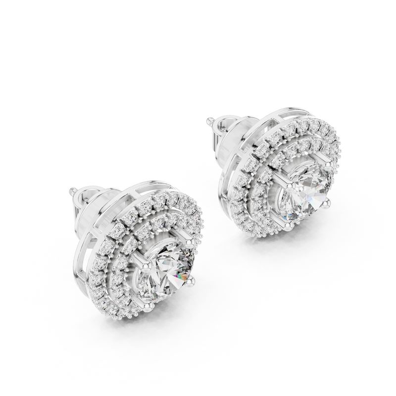 Earring ER-0017@7 - White Gold - Image