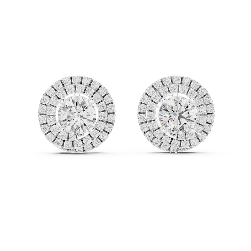 Earring ER-0017@7 - White Gold - Image