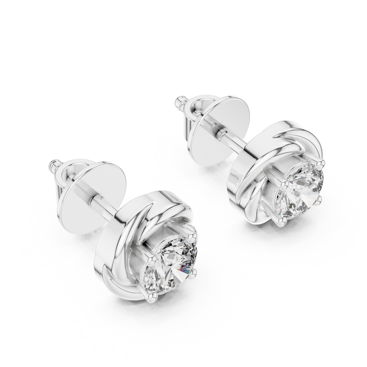 Earring ER-0018@7 - White Gold - Image