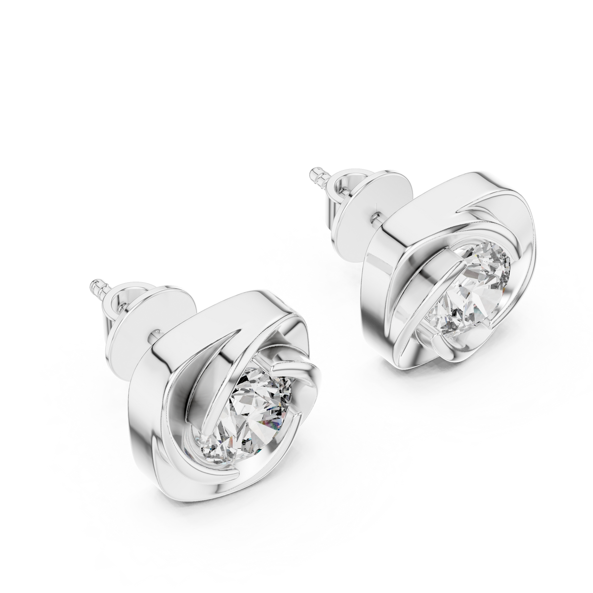 Earring ER-0020@7 (2) - White Gold - Image