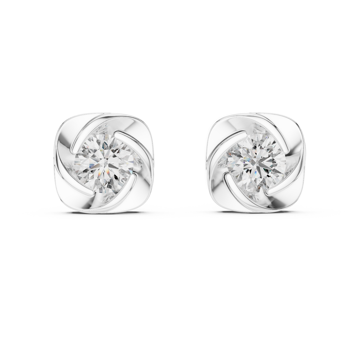 Earring ER-0020@7 (2) - White Gold - Image