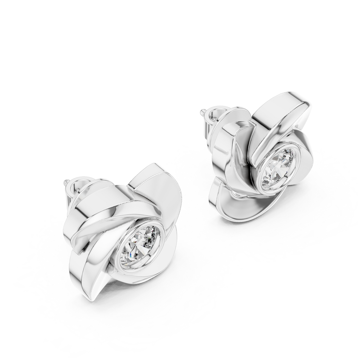 Earring ER-0021@7 - White Gold - Image