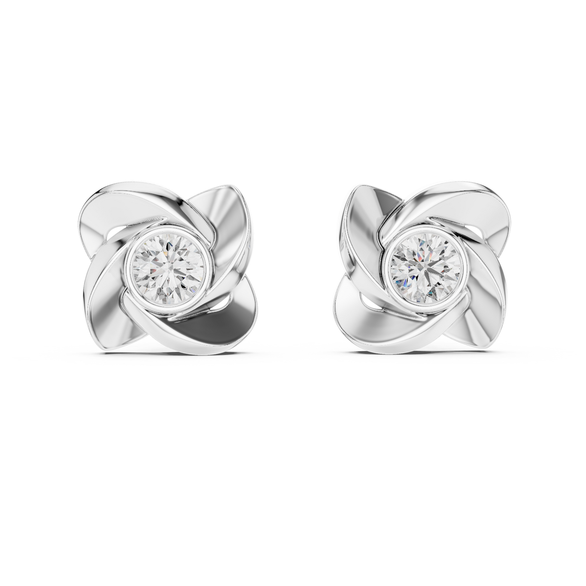 Earring ER-0021@7 - White Gold - Image