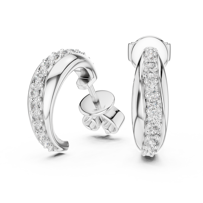 Earring ER 409@7 - White Gold - Image