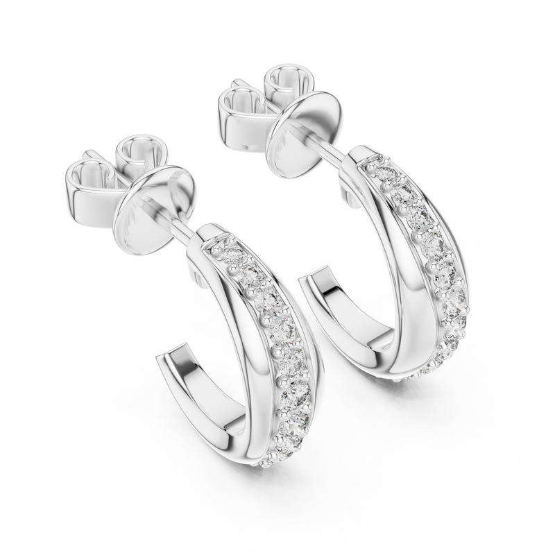 Earring ER 409@7 - White Gold - Image