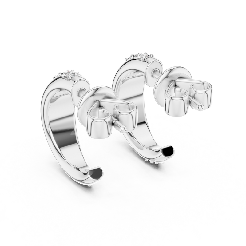 Earring ER 409@7 - White Gold - Image