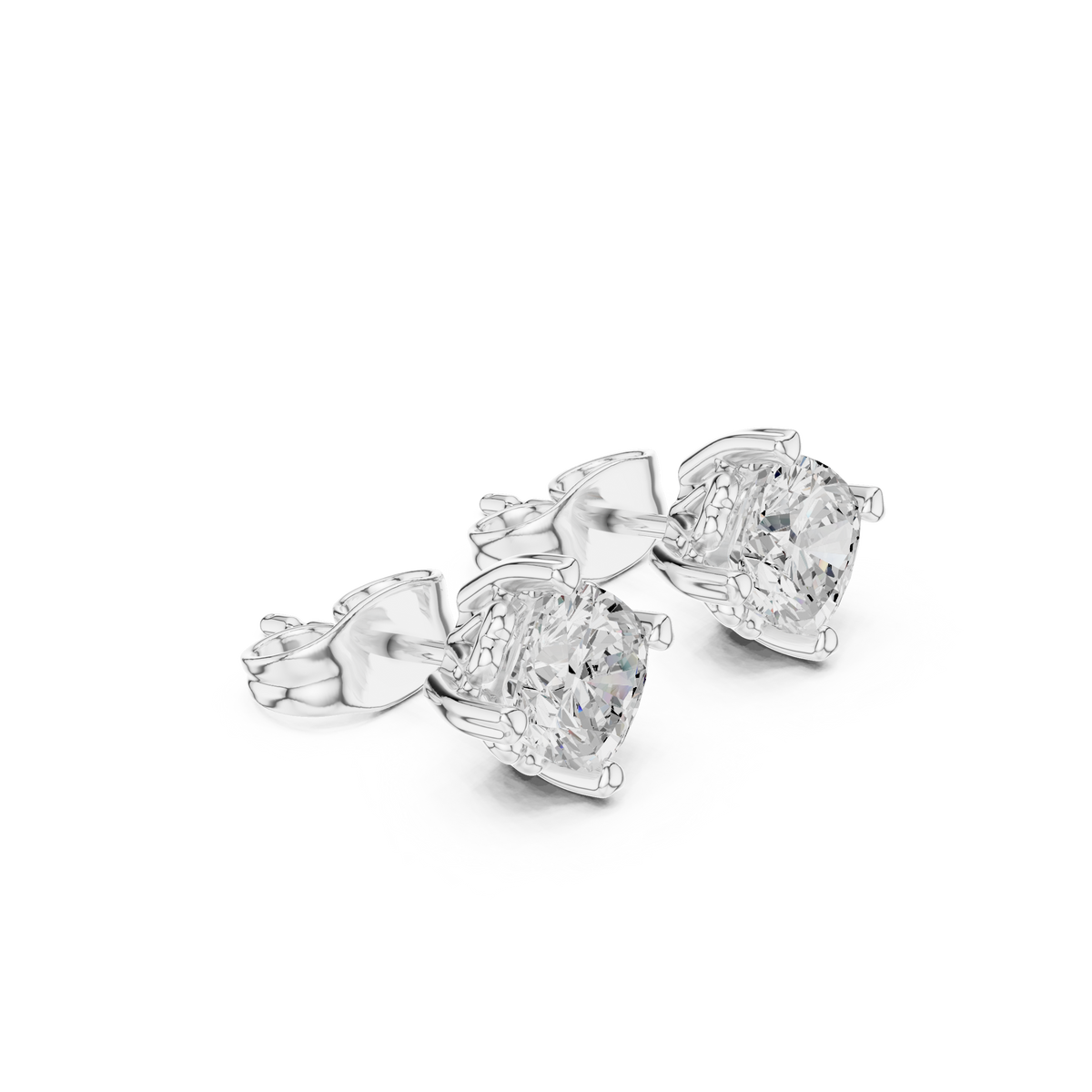 Earring GER-0355@7 - White Gold - Image