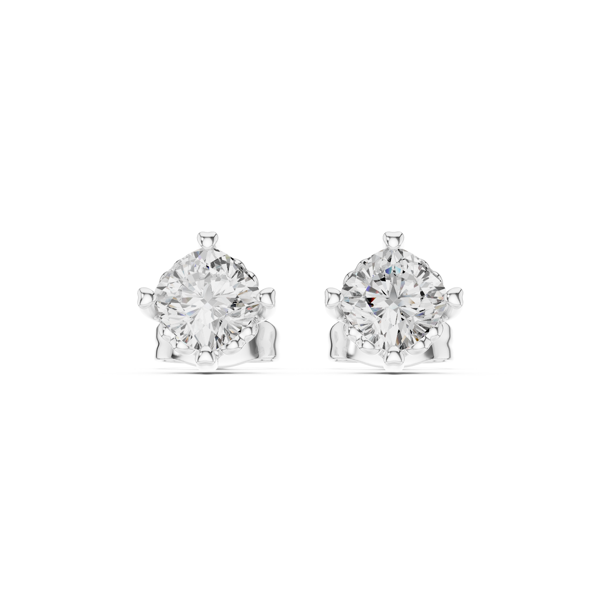 Earring GER-0355@7 - White Gold - Image