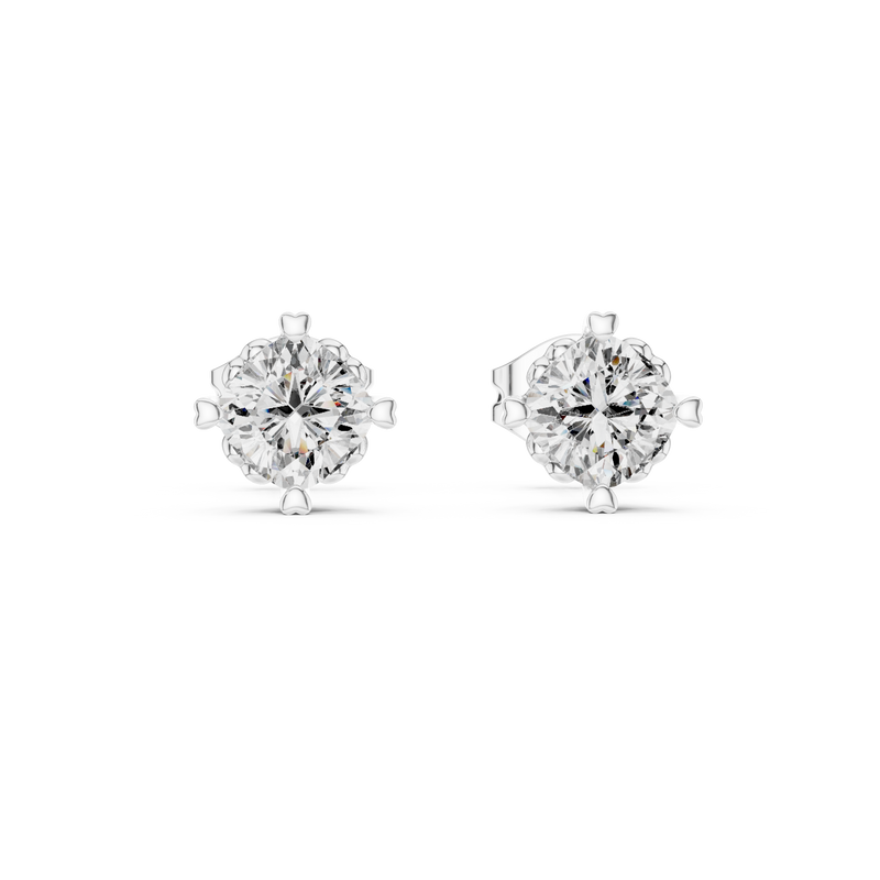 Earring GER-0355@7 - White Gold - Image