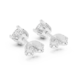 Earring GER-0356 - White Gold - Image