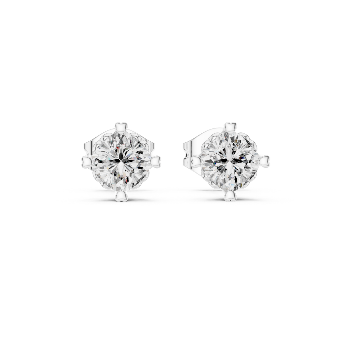 Earring GER-0356 - White Gold - Image