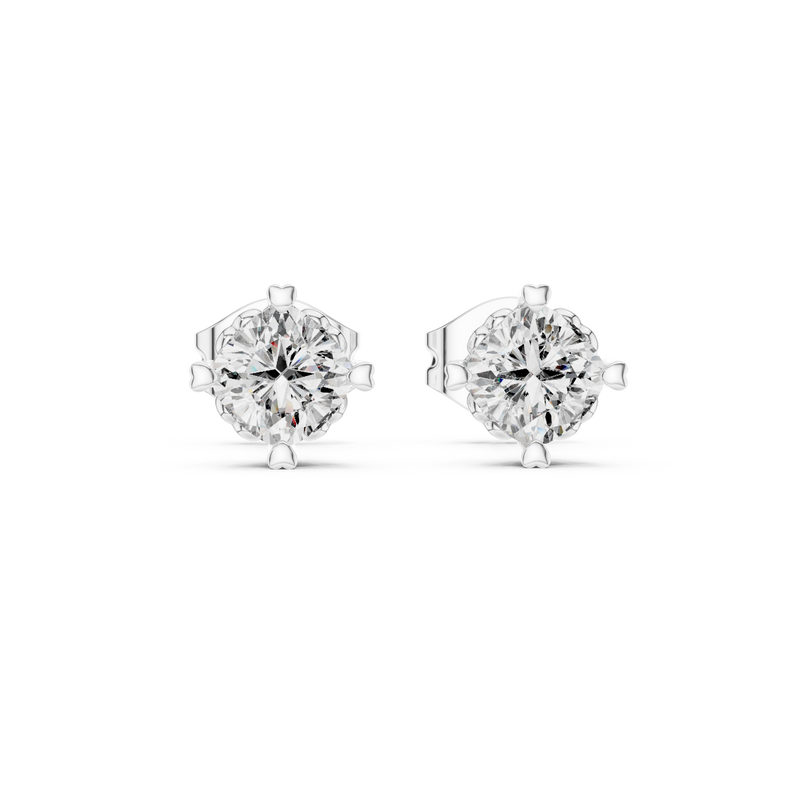 Earring GER-0356 - White Gold - Image