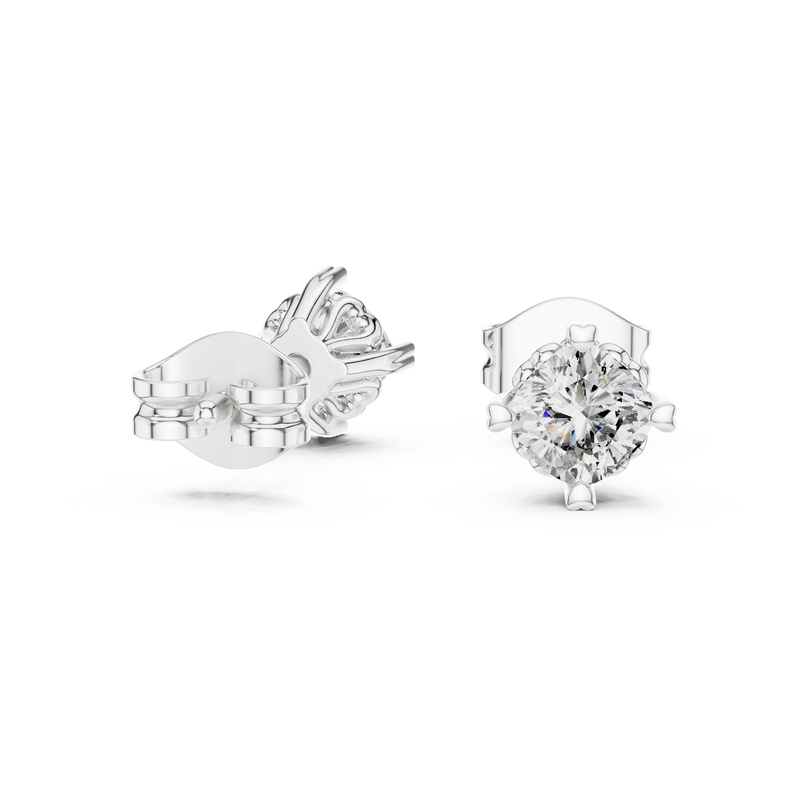 Earring GER-0356 - White Gold - Image