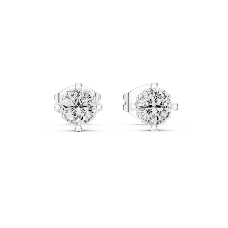 Earring GER-0357@7 - White Gold - Image