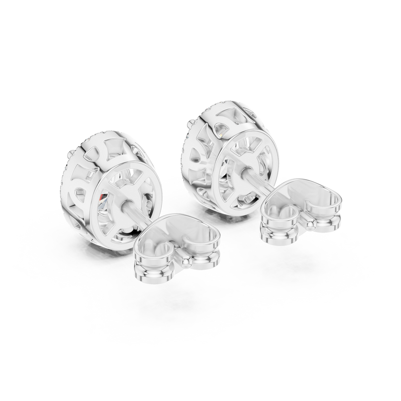Earring GER-0358@7 - White Gold - Image