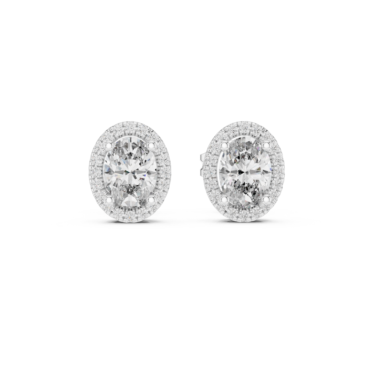 Earring GER-0358@7 - White Gold - Image