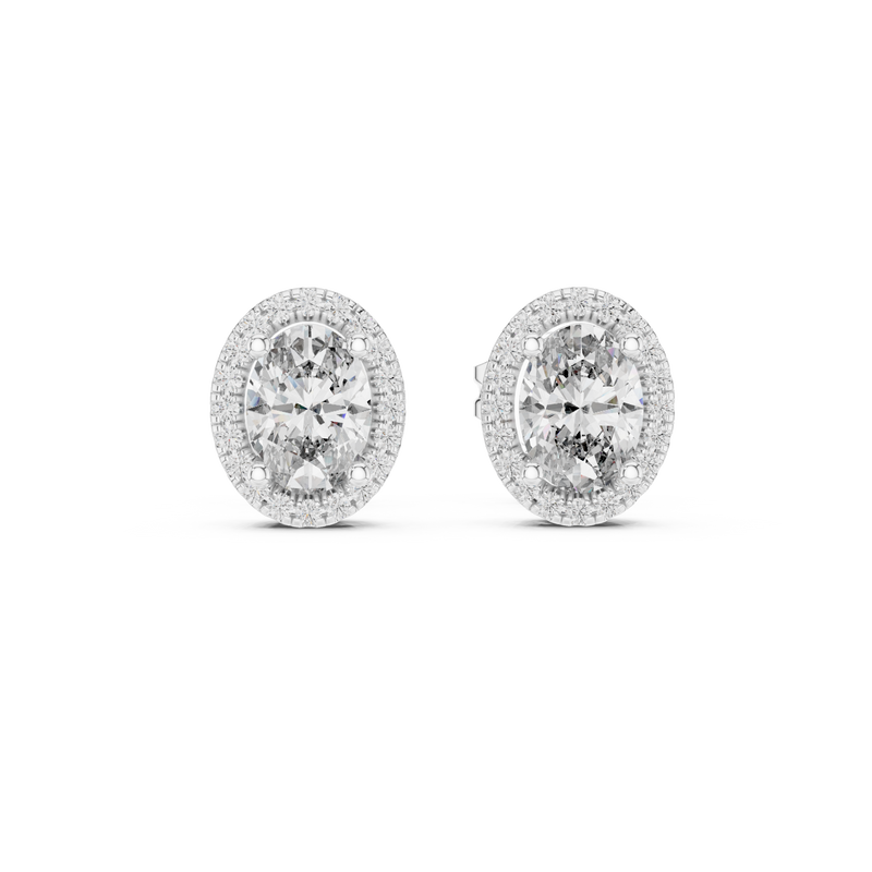 Earring GER-0358@7 - White Gold - Image
