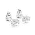 Earring GER-0359@7 - White Gold - Image