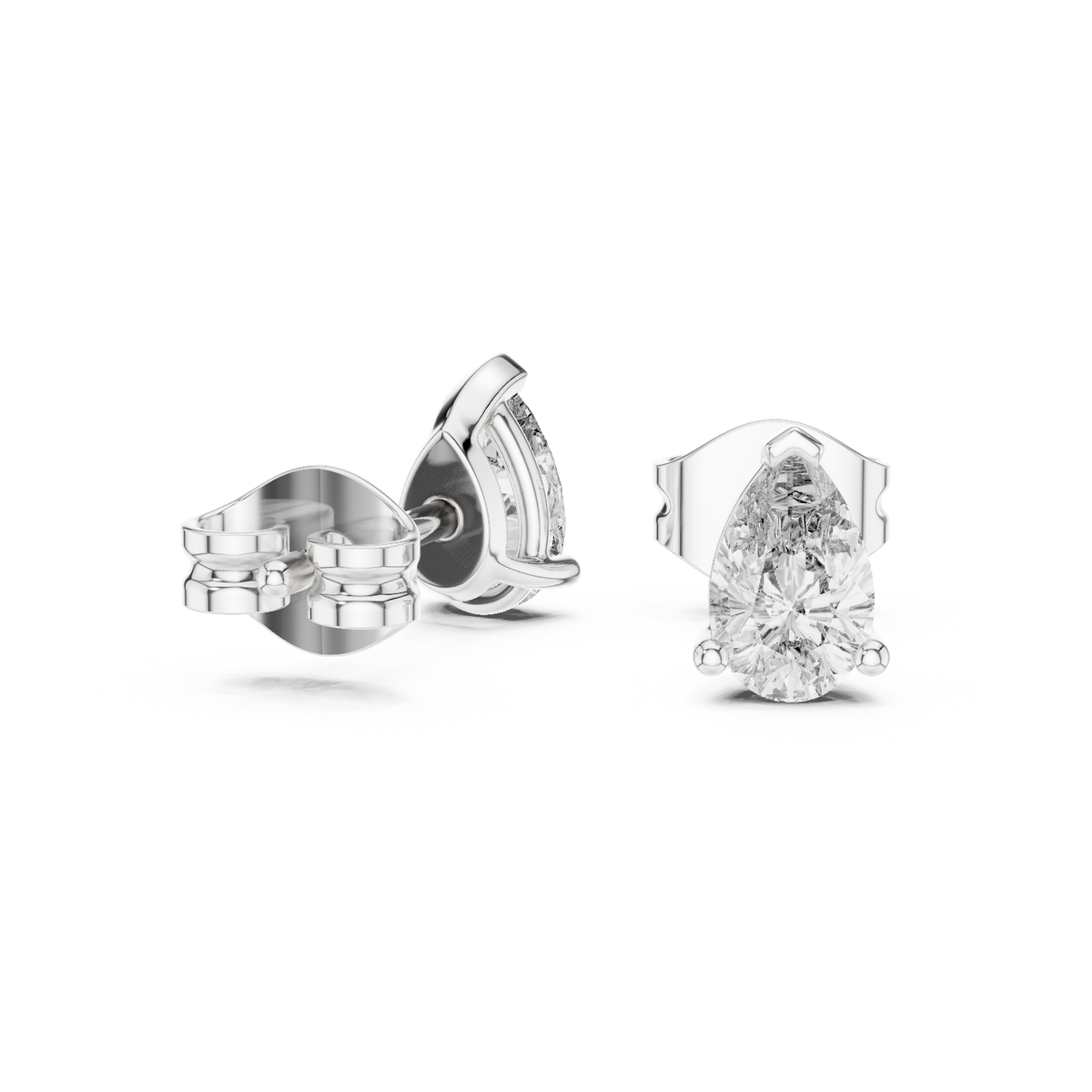 Earring GER-0359@7 - White Gold - Image