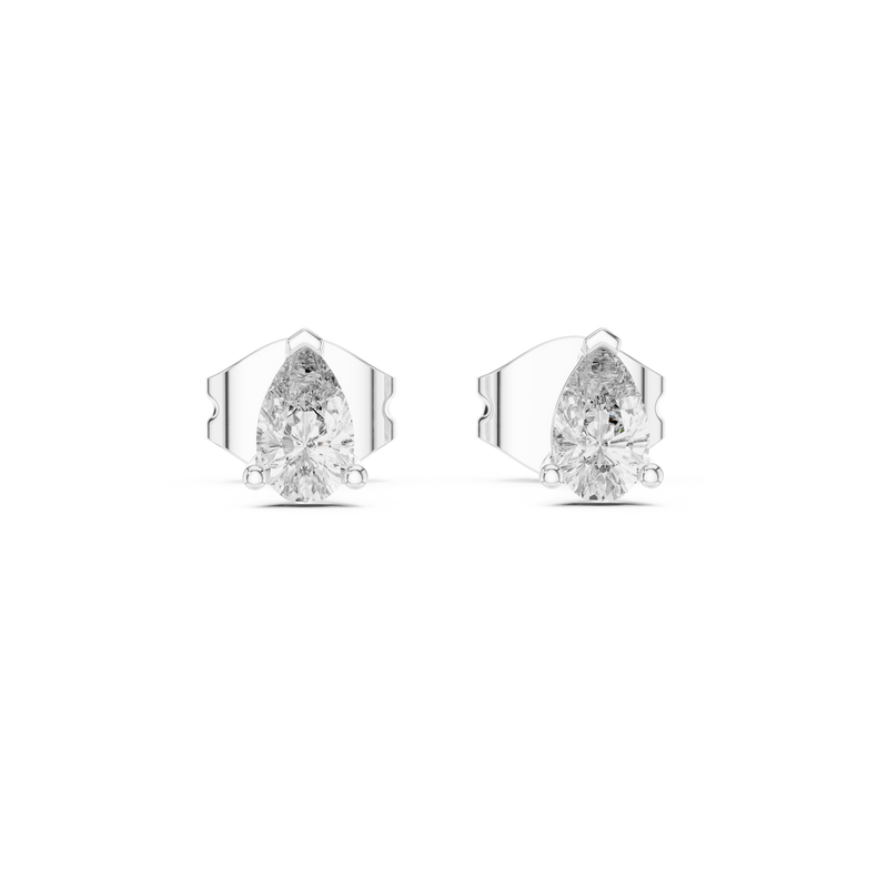 Earring GER-0361@7 - White Gold - Image