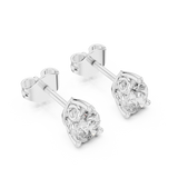 Earring GER-0362@7 - White Gold - Image