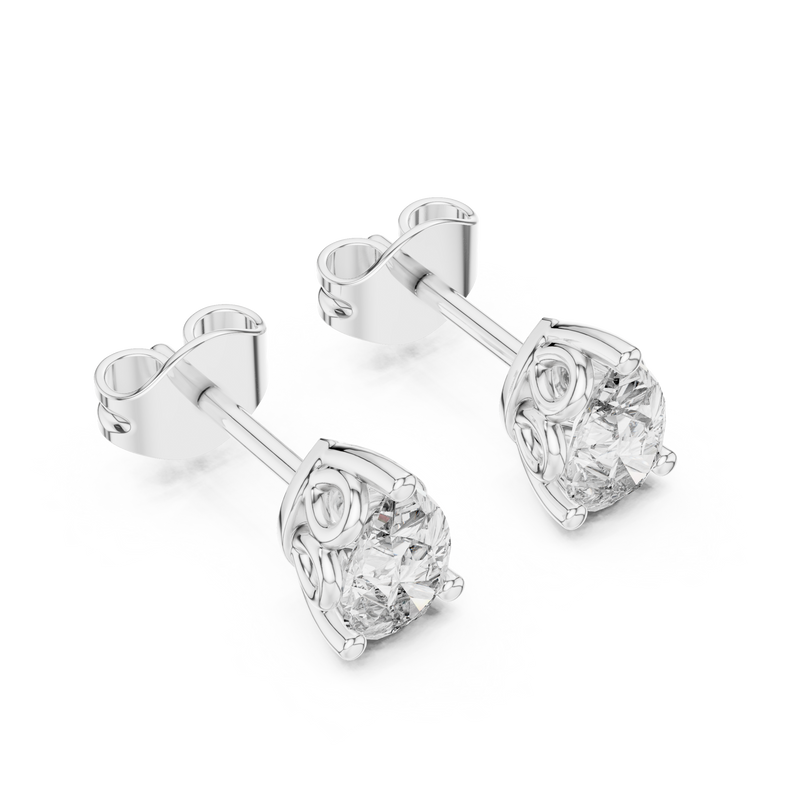 Earring GER-0362@7 - White Gold - Image