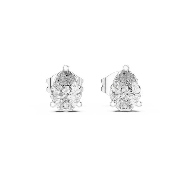Earring GER-0362@7 - White Gold - Image