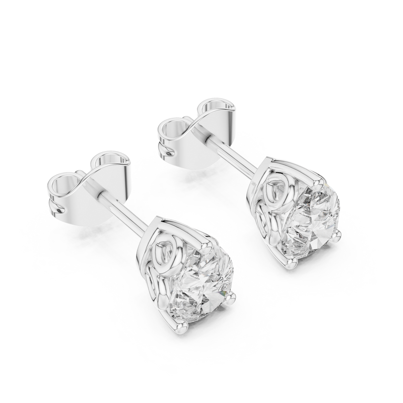 Earring GER-0363@7 - White Gold - Image